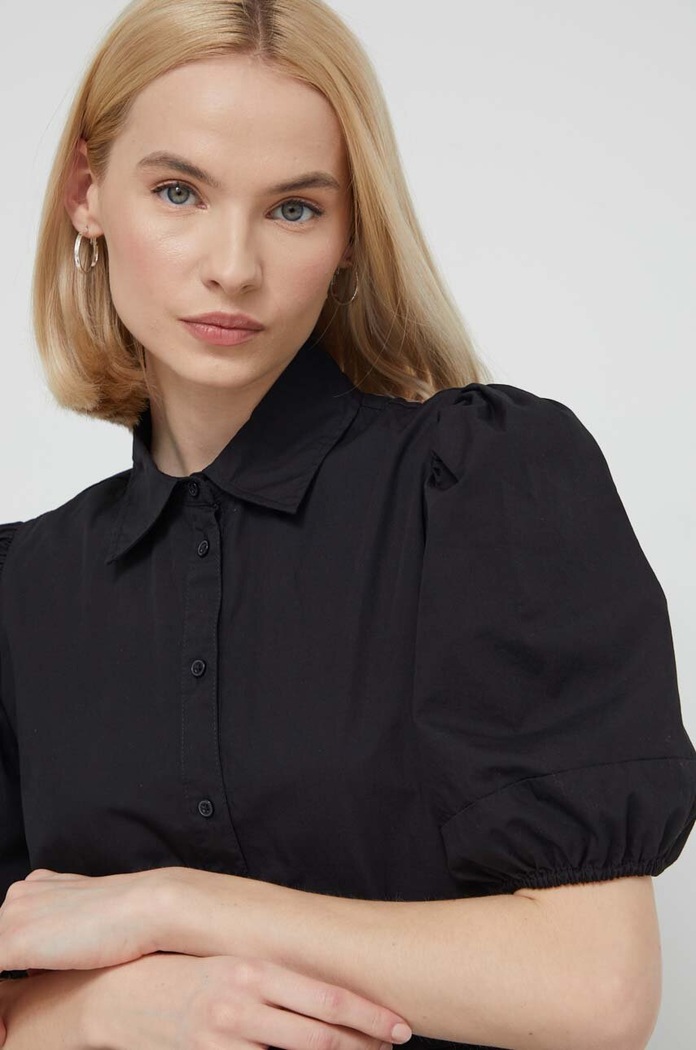 Desigual rochie din bumbac negru 24SWVW35
