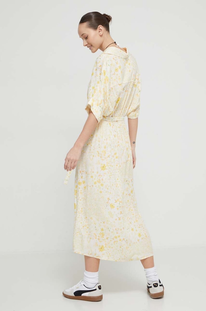 Desigual sukienka CANDELA 24SWVW41 żółty SS24