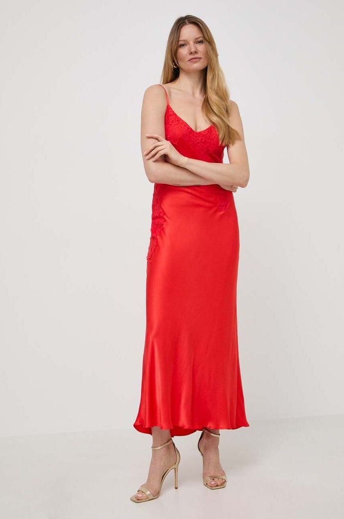Bardot ruha vállas piros 58550DB.FIRE.RED