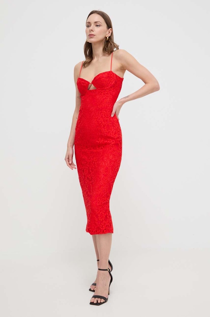 Bardot rochie 58567DB.FIRE.RED rosu SS24
