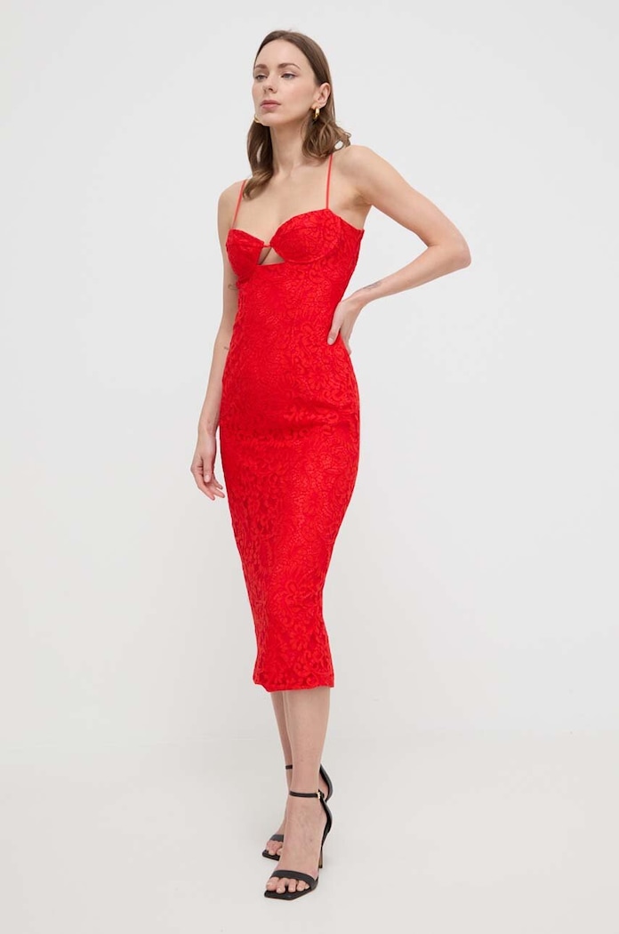 Bardot rochie 58567DB.FIRE.RED rosu SS24