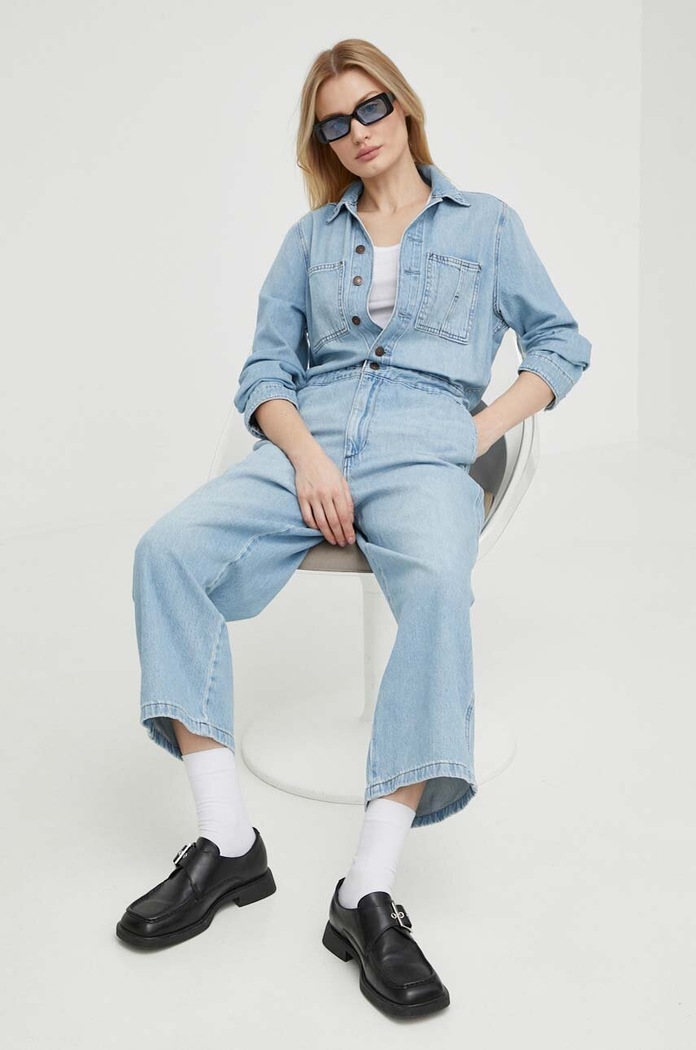 Levi's farmer kezeslábas galléros kék A5930