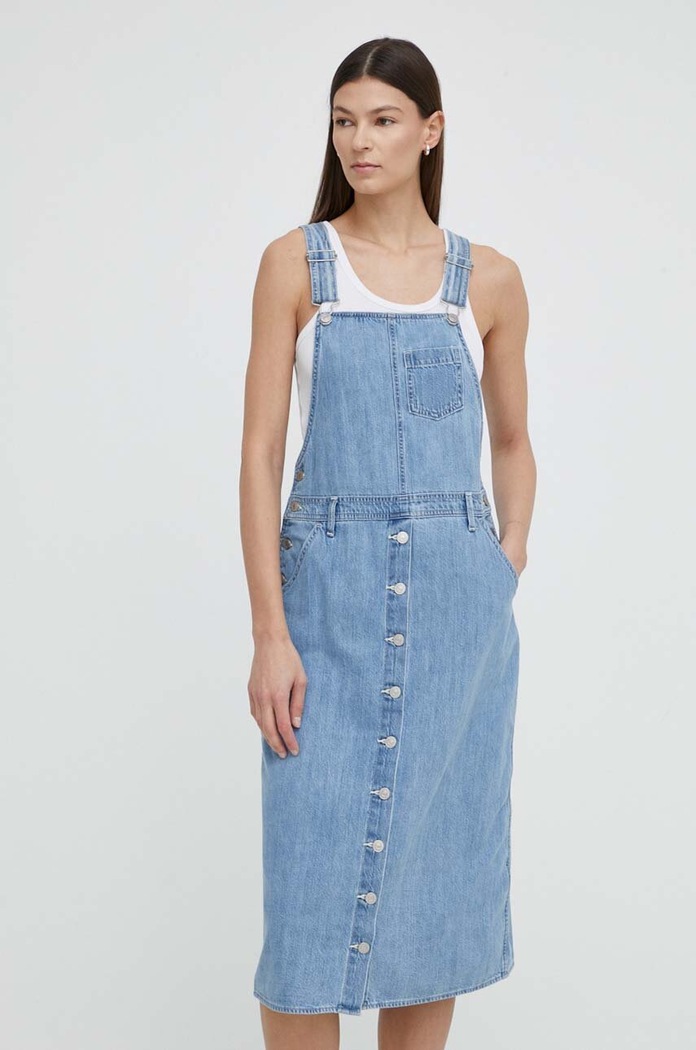Džínové šaty Levi's A7575 modrá SS25