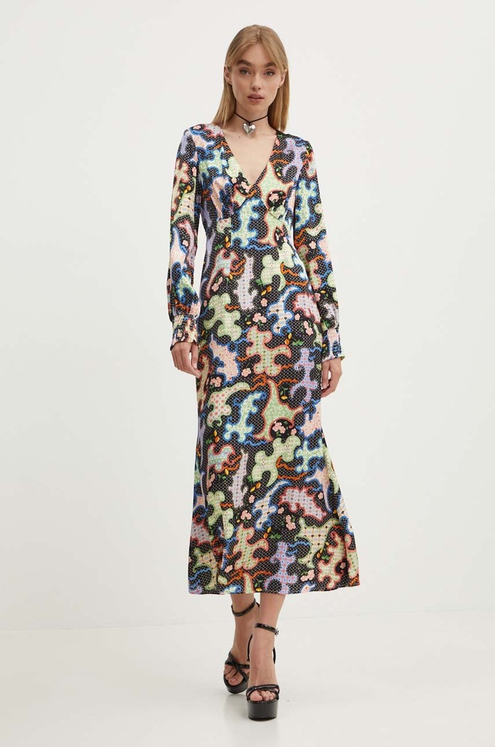 Never Fully Dressed sukienka casual multicolor NFDDR1283.Black