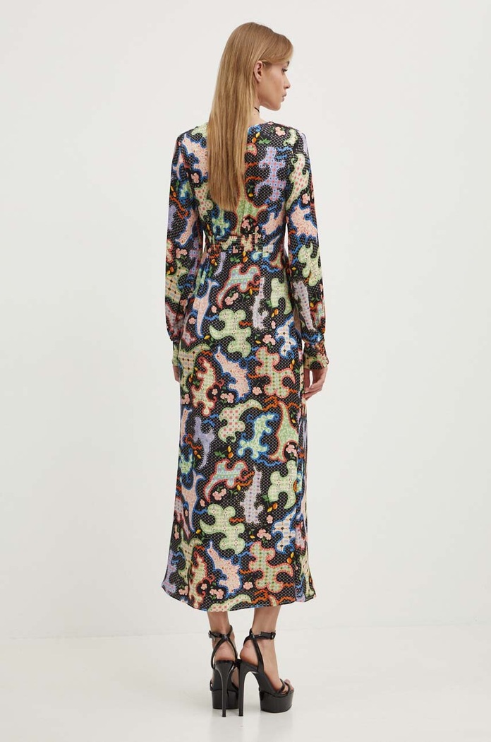 Never Fully Dressed sukienka NFDDR1283.Black multicolor SS24