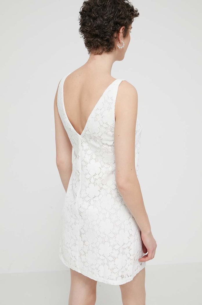 Haljina Desigual LACE bez uzorka bež 24SWVW48