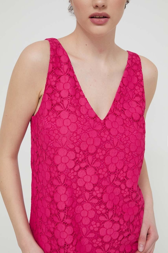 Obleka Desigual LACE 24SWVW48 roza