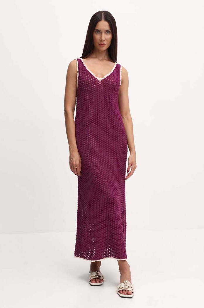 Šaty Weekend Max Mara pletenina fialová 2415321013600