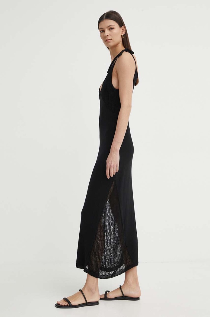 Rochie din in COUNT Aeron SSDR515505 negru
