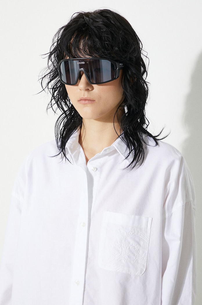 Βαμβακερό φόρεμα Fiorucci Angel Embroidered λευκό W01FPDSH063CO01WH01