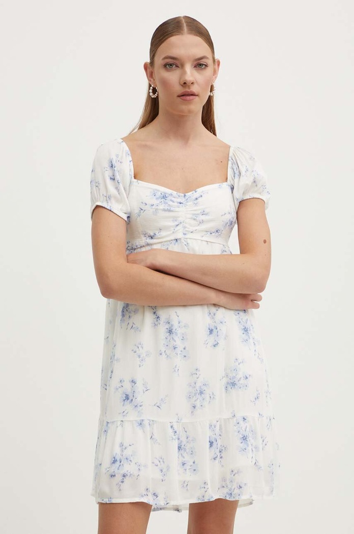 Φόρεμα Hollister Co. εμπριμέ μπεζ KI359.4187.108