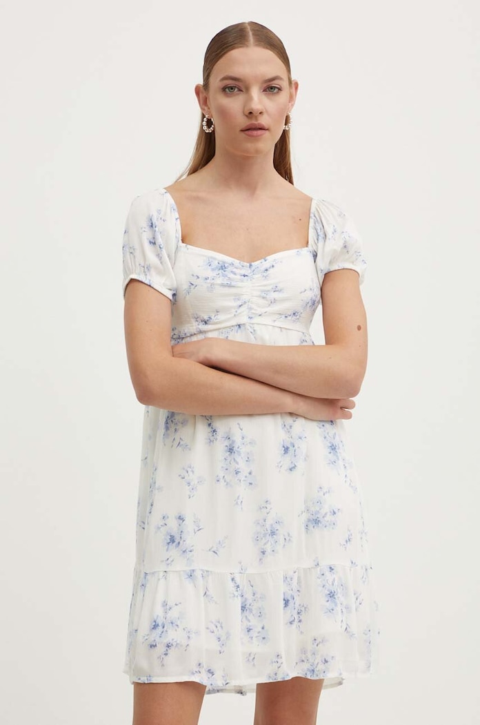 Φόρεμα Hollister Co. εμπριμέ μπεζ KI359.4187.108