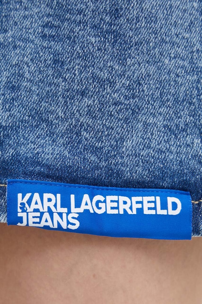 Rochie din denim Karl Lagerfeld Jeans albastru 241J1307