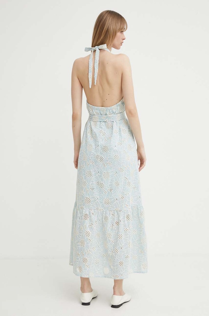 Oblačila Bombažna obleka Bruuns Bazaar WoodbineBBKaia dress BBW3949 modra