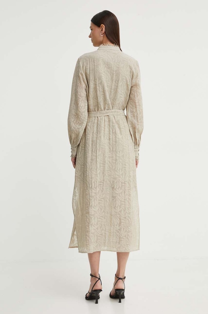 Odzież Bruuns Bazaar sukienka MacluraBBCarlia dress BBW3994 beżowy