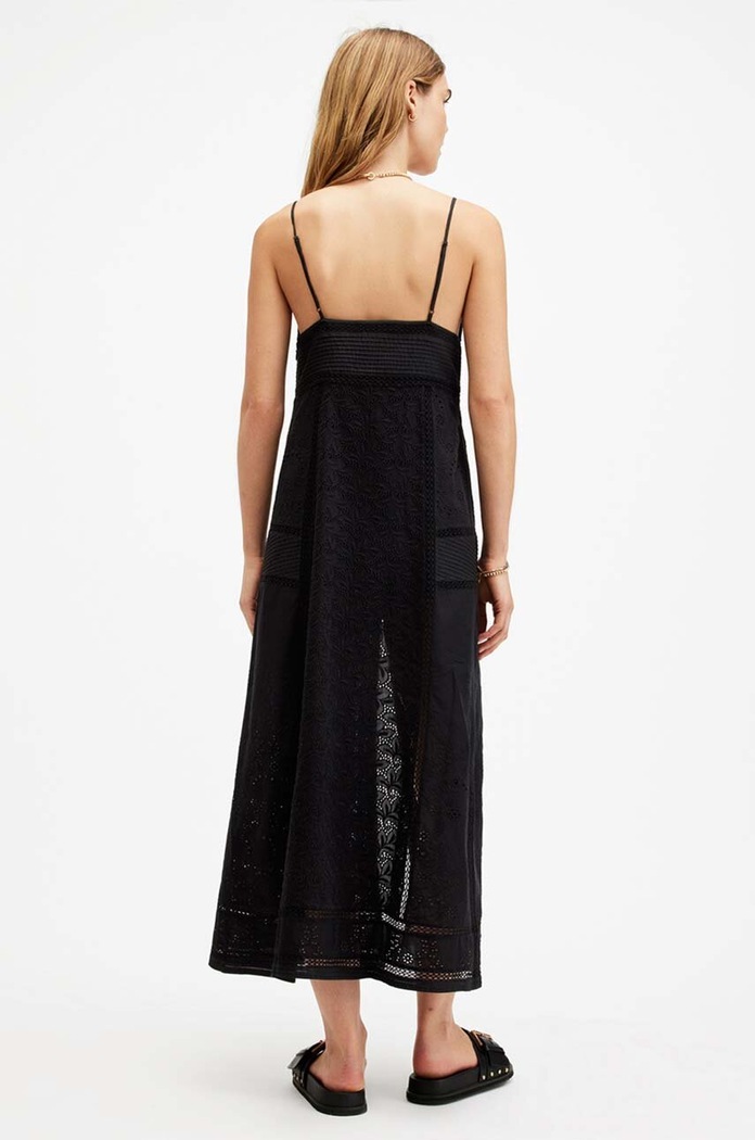 AllSaints sukienka DAHLIA EMB DRESS W083DA czarny