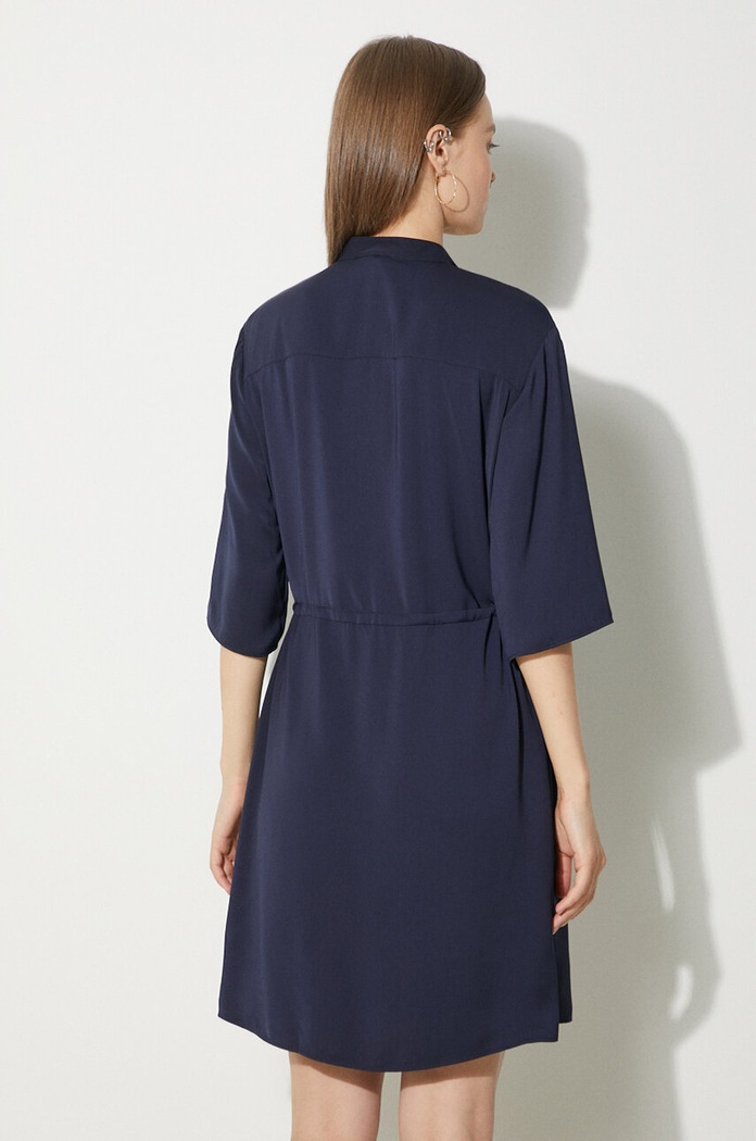 Ρούχα Φόρεμα Maison Kitsuné Double Pocket MW01607WF0022 σκούρο μπλε