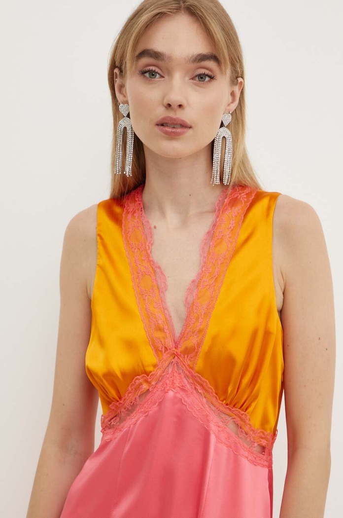 Never Fully Dressed sukienka Sleeveless May NFDDR1355 różowy SS24
