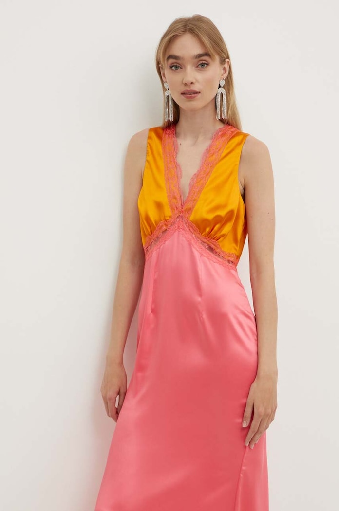 Never Fully Dressed sukienka Sleeveless May NFDDR1355 różowy