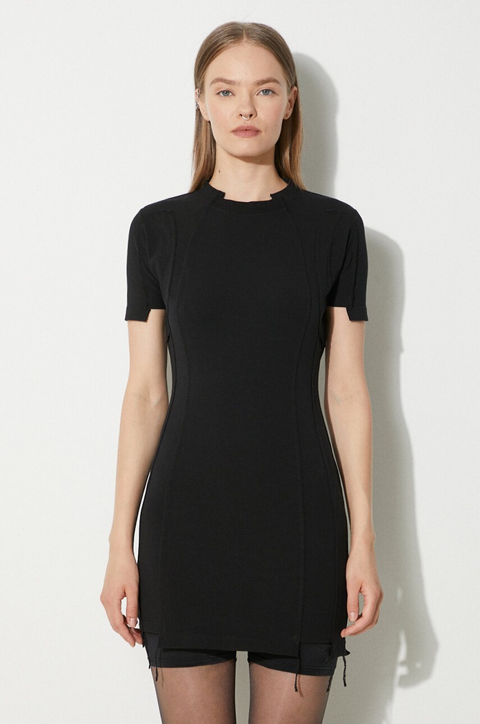 VETEMENTS dress Blackout Cut-Up Mini Dress mini black WE64DR280B