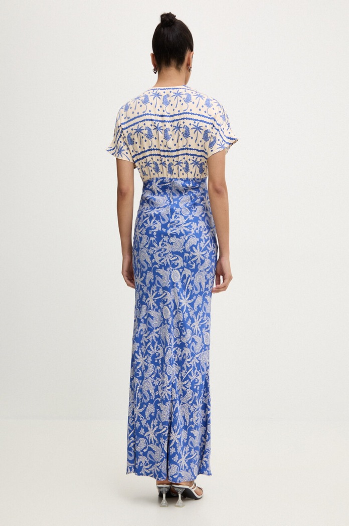 Never Fully Dressed vestito Elodie Dress NFDDR1300 blu SS24