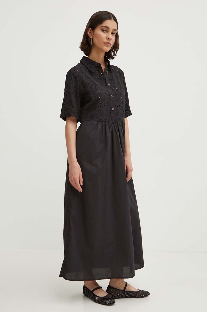 Never Fully Dressed sukienka bawełniana Hayley Dress czarny NFDDR1296