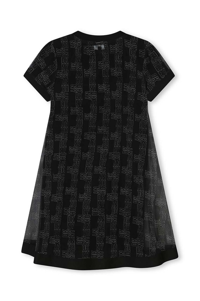 Dkny sukienka dziecięca D60056.114.150 czarny SS24