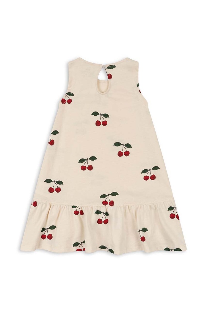 Konges Sløjd Rochie din bumbac pentru copii KS100946 rosu SS24