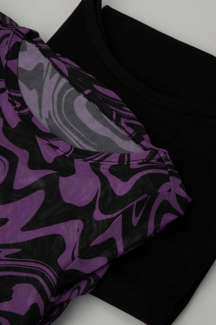 Dječja haljina Coccodrillo WC4129101JPJ ljubičasta