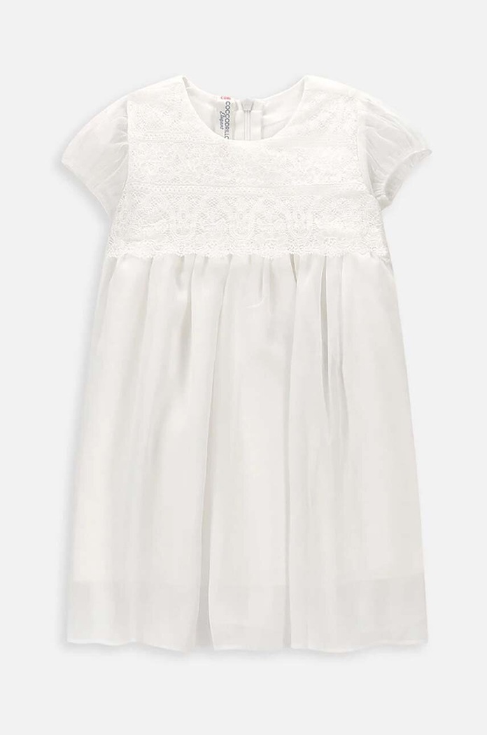 Šaty pre bábätká Coccodrillo WC4128205EBG biela SS24