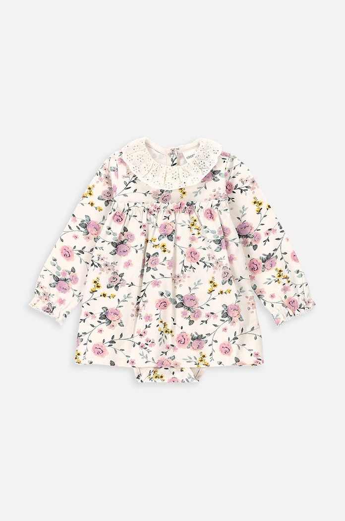 Kojenecké šaty Coccodrillo WC4129102GEN béžová SS24