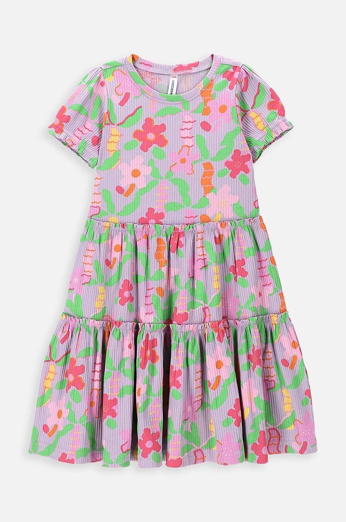 Dívčí šaty Coccodrillo mini fialová WC4129202OWK