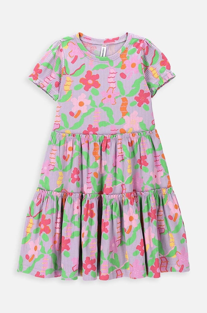 Dívčí šaty Coccodrillo mini fialová WC4129202OWK