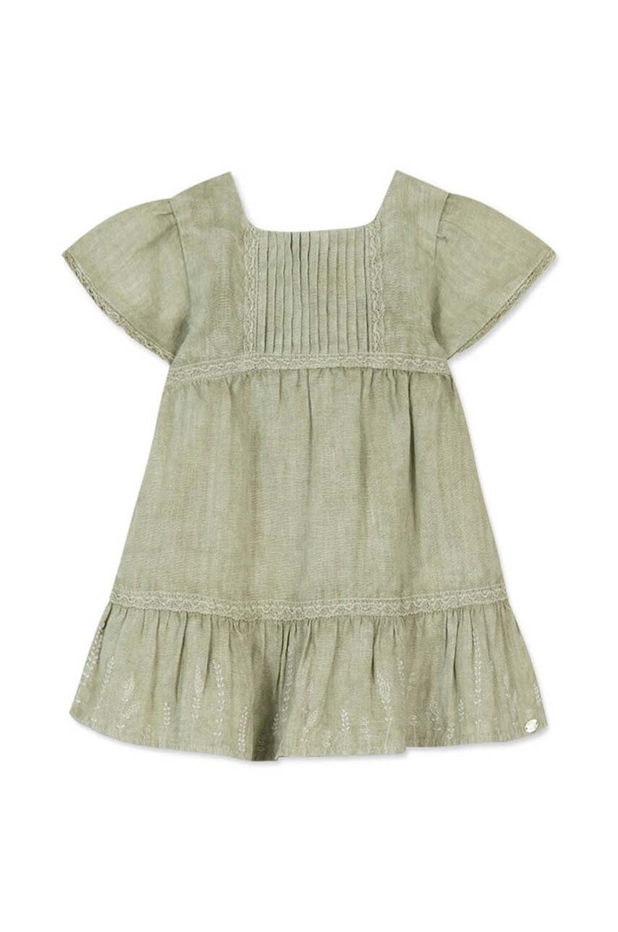 Tartine et Chocolat sukienka lniana niemowlęca TY30181.60.74 zielony SS24