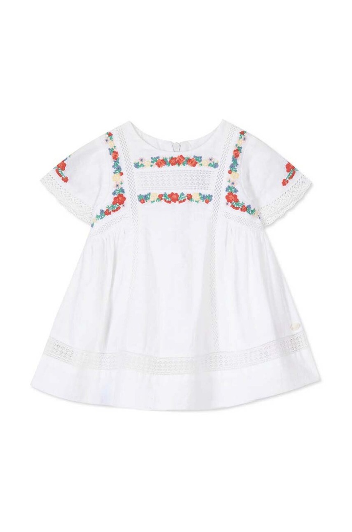 Tartine et Chocolat sukienka bawełniana niemowlęca TY30051.60.74 biały SS24