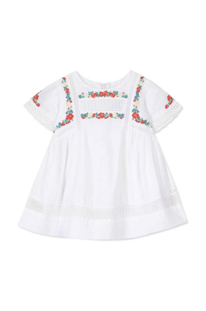 Tartine et Chocolat sukienka bawełniana niemowlęca TY30051.60.74 biały SS24