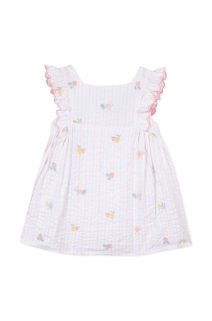 Tartine et Chocolat sukienka bawełniana niemowlęca TY30091.80.94 biały SS24