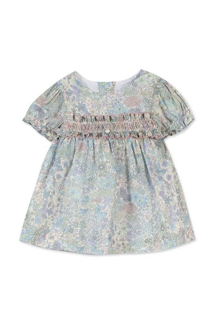 Dětské bavlněné šaty Tartine et Chocolat TY30010.80.94 modrá SS24