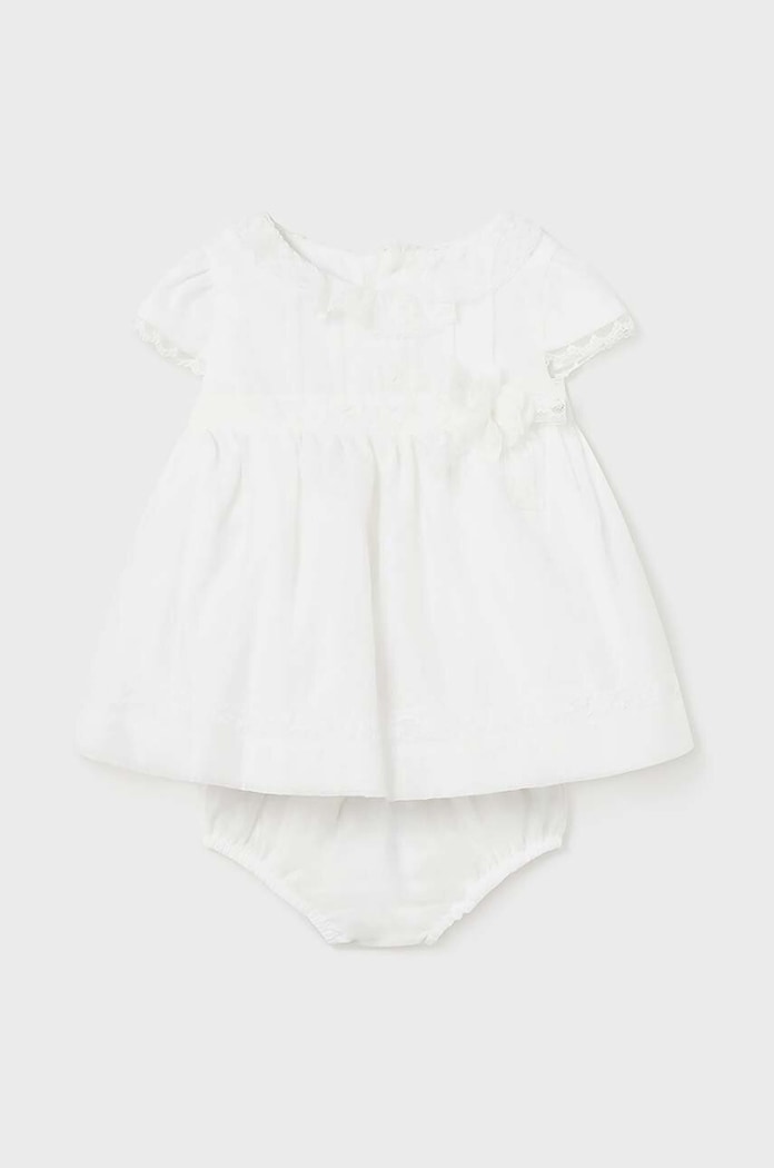 Φόρεμα μωρού Mayoral Newborn στρογγυλό μπεζ 1821.2L.Newborn.PPYH