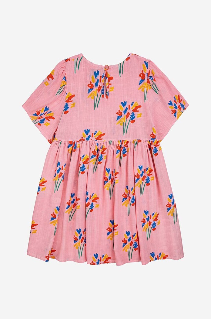 Fete Bobo Choses rochie cu amestec de in pentru copii 124AC132 roz