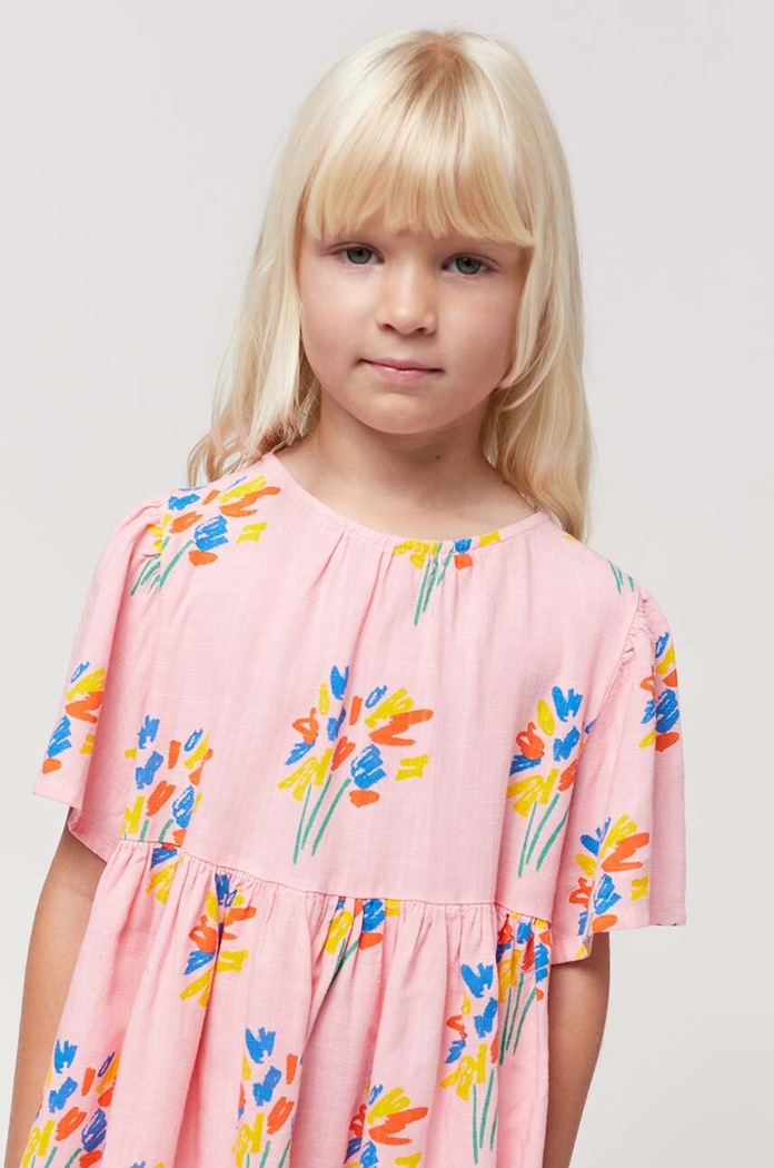 Bobo Choses rochie cu amestec de in pentru copii 124AC132