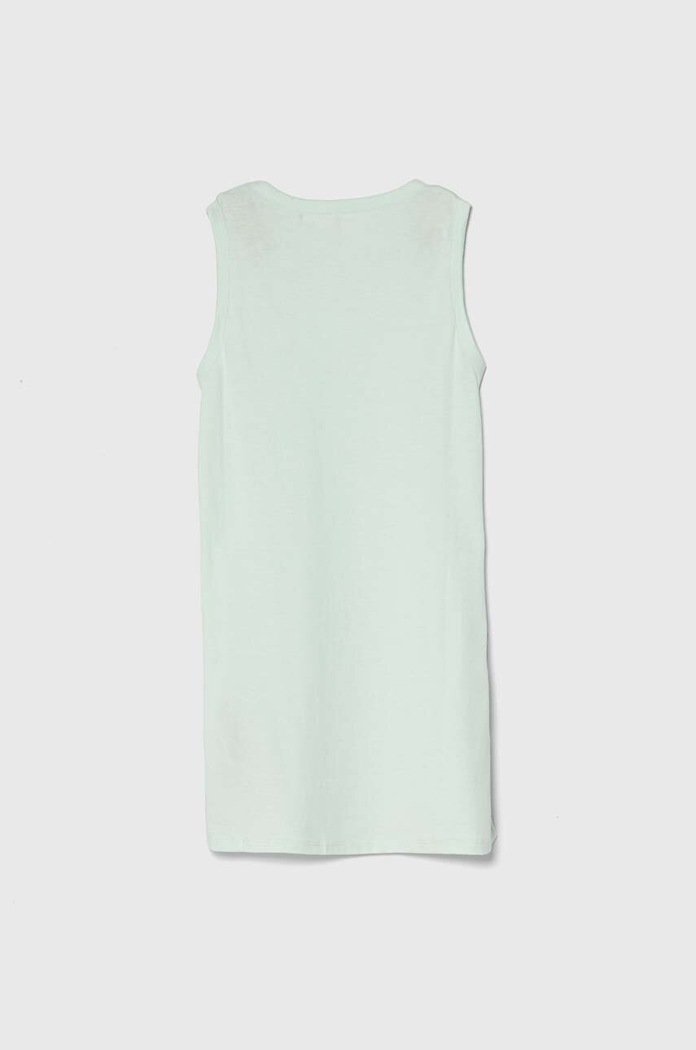 Dětské bavlněné šaty Guess J4GK35.JA914.PPYH tyrkysová SS24