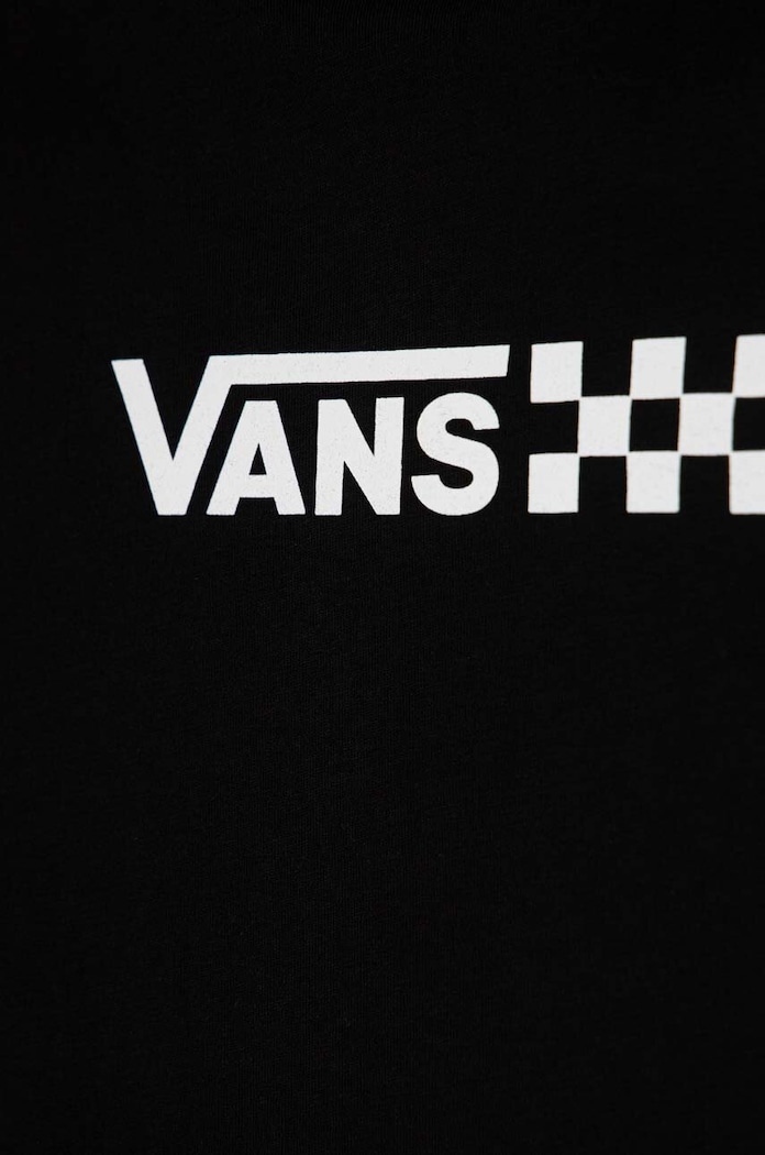 DÍVKA Dětské bavlněné šaty Vans CHALKBOARD RELAXED TEE DRESS VN000AEJBLK černá