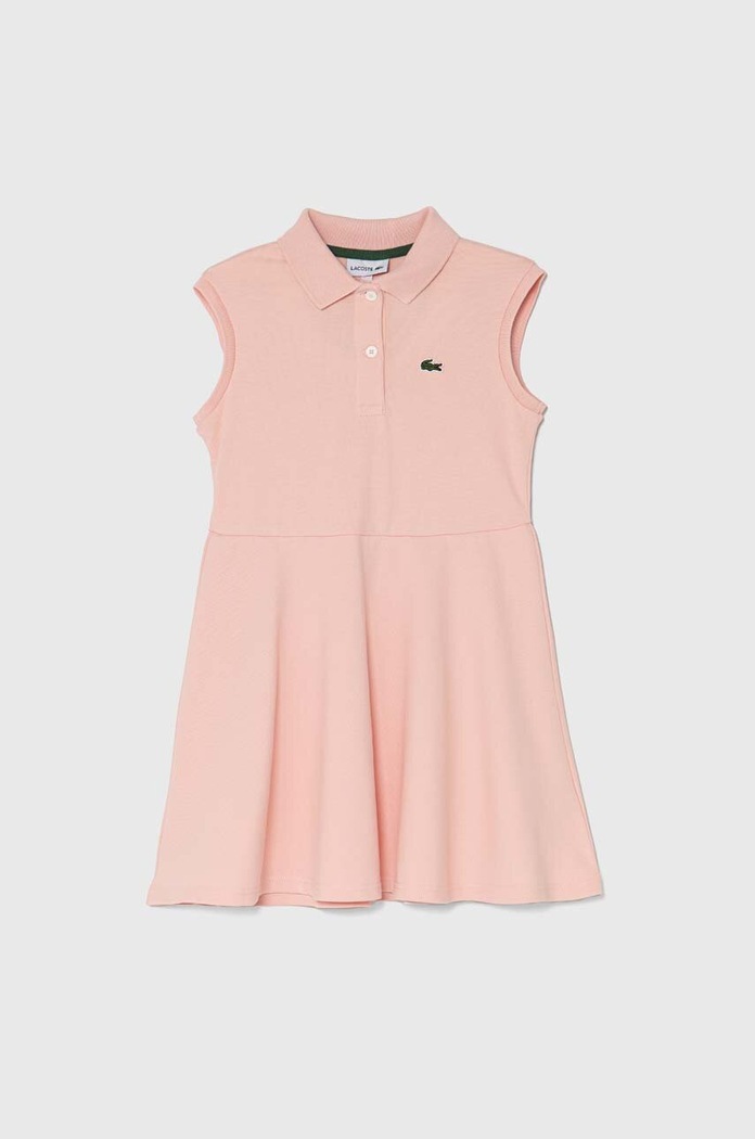 Детска рокля Lacoste еластичен розов EJ5297