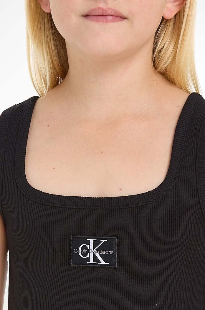 Παιδικό φόρεμα Calvin Klein Jeans IG0IG02471.PPYH μαύρο