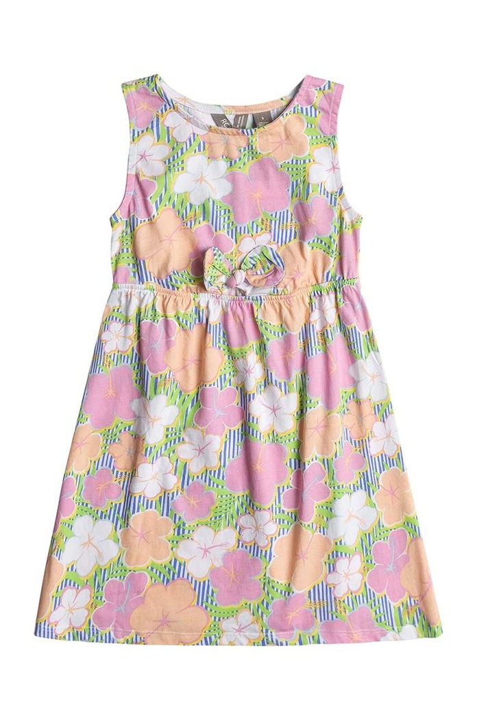 Roxy sukienka bawełniana dziecięca SUMMER AIR wzorzyste multicolor ERLX603038