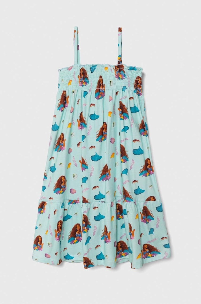 Dětské bavlněné šaty zippy x Disney 3105977802 tyrkysová SS24