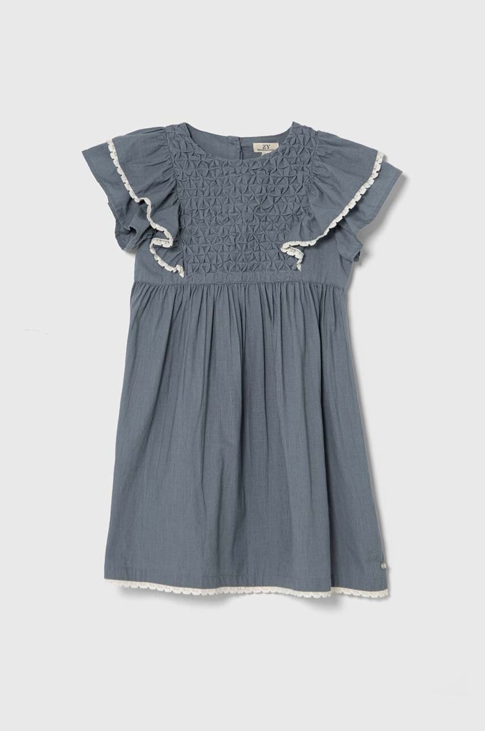 Zippy Rochie din bumbac pentru copii albastru 3106053801
