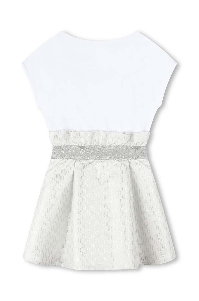 Dievča Karl Lagerfeld Dievčenské šaty Karl Lagerfeld Z30071.156.162 biela