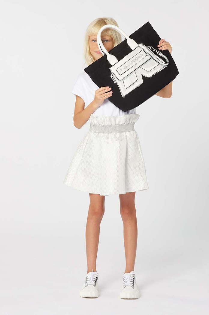 Dievčenské šaty Karl Lagerfeld Karl Lagerfeld Z30071.156.162 biela